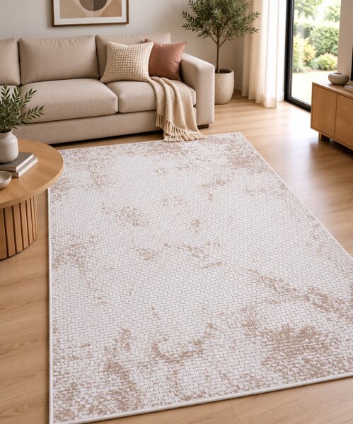 Koberec BUTIK 321 krémový / hnědý