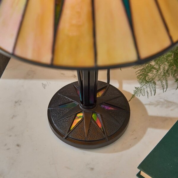 Endon 70367 - Stolní lampa Tiffany DARK STAR 1xE14/40W/230V pr. 30 cm