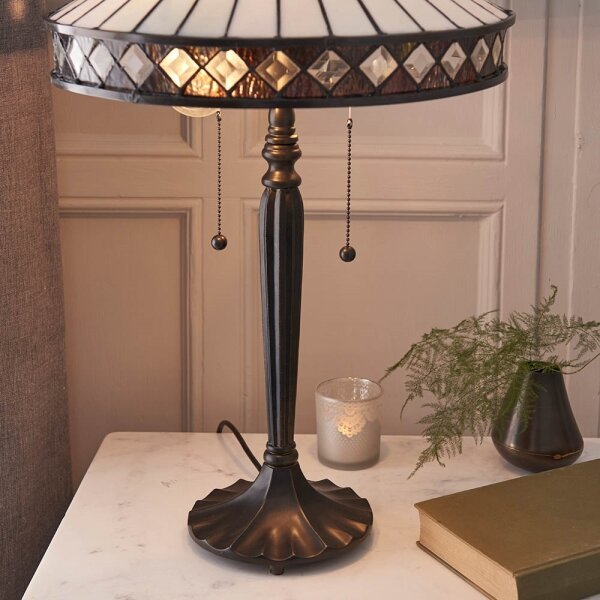 Endon 70935 - Stolní lampa Tiffany FARGO 2xE27/60W/230V pr. 41,5 cm