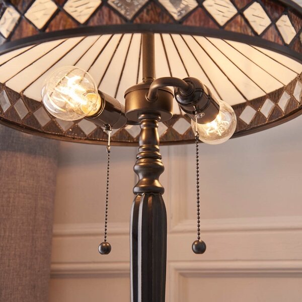 Endon 70935 - Stolní lampa Tiffany FARGO 2xE27/60W/230V pr. 41,5 cm