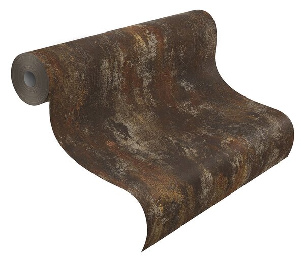 RASCH | Vliesová tapeta na zeď Unsere Besten 418224 | 0,53 x 10,05 m | hnědá, bronzová, hnědá, metalická, vícebarevná