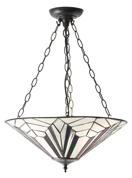 Endon 63936 - Lustr na řetězu Tiffany ASTORIA 3xE27/60W/230V pr. 48 cm