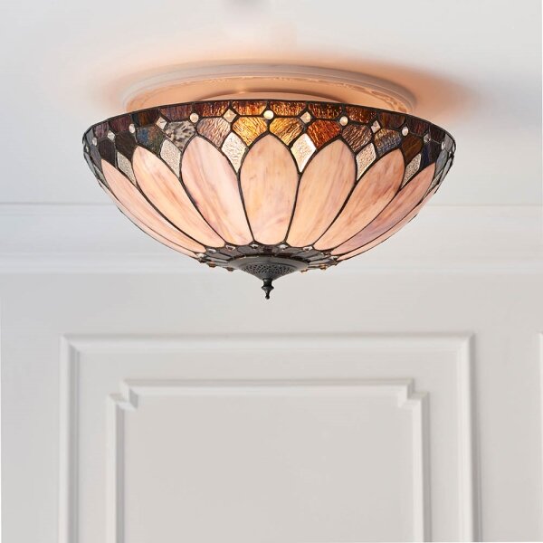Endon 63973 - Stropní svítidlo Tiffany BROOKLYN 2xE14/60W/230V pr. 50 cm