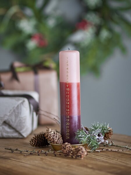 Adventní svíčka Dip Dye Red