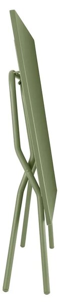 Sada BALCONY II – skládací stůl 140×80 cm + 6 ultra kompaktních židlí | ColorBlock zelená Moss