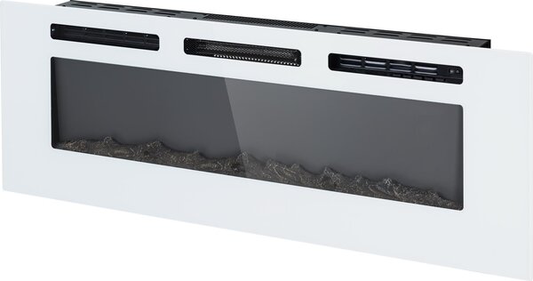 Klarstein Elektrický krb, elektrické ohřívače do obýváku a interiéru, elektrický krb s LED plameny, krb na dálkové ovládání, ventilátorový ohřívač s časovačem, nastavitelný termostat, ohřívač 1800 W