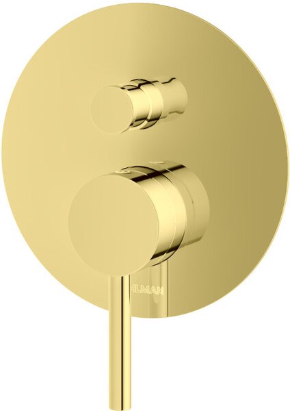 Kohlman Axel Gold podomítková vanová baterie pod omítku zlatá QW210AGD