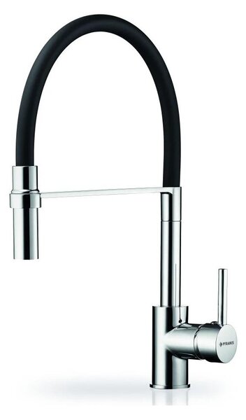 Pyramis 90939801 - Dřezová baterie s flexibilním ramínkem SERINA chrom/černá