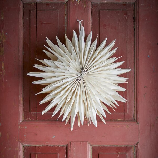 Závěsná svíticí hvězda Elijas White 50 cm