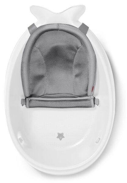 Skip Hop - Dětská vanička s ergonomickou podložkou MOBY 3 bílá