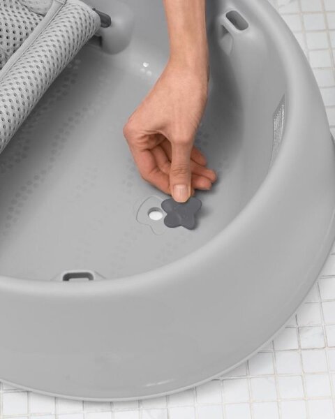 Skip Hop - Dětská vanička s ergonomickou podložkou MOBY 3 šedá