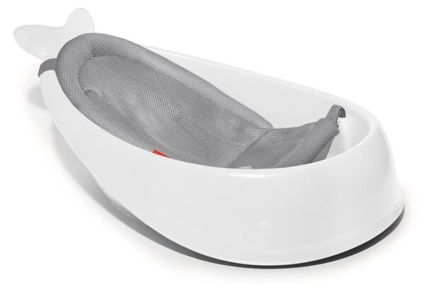 Skip Hop - Dětská vanička s ergonomickou podložkou MOBY 3 bílá