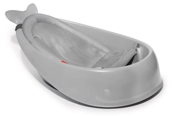 Skip Hop - Dětská vanička s ergonomickou podložkou MOBY 3 šedá