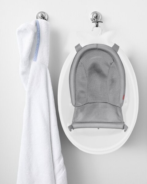 Skip Hop - Dětská vanička s ergonomickou podložkou MOBY 3 bílá