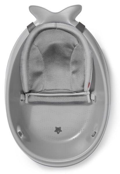 Skip Hop - Dětská vanička s ergonomickou podložkou MOBY 3 šedá