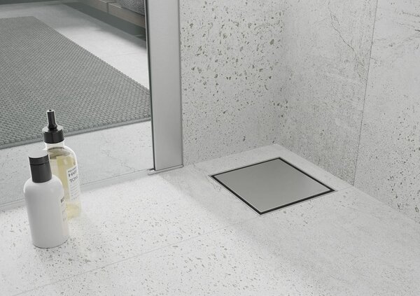 Odtokový sprchový žlab MEXEN FLAT 2v1 - hranatý - 15x15 cm, 1010015