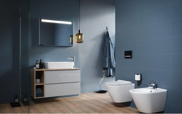 Cersanit K701-104 - Závěsné WC s prkénkem CITY OVAL keramika/bílá