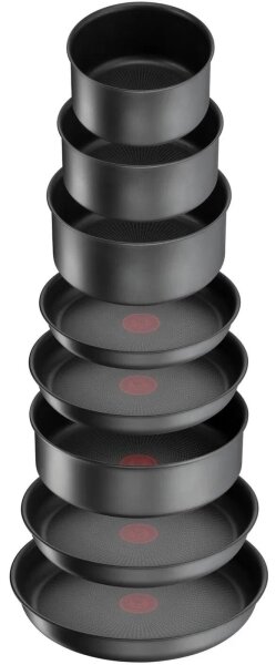 Tefal - Sada nádobí 20 ks INGENIO DAILY CHEF ON černá