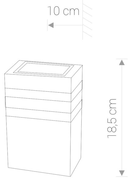 Nowodvorski Lighting Rio venkovní nástěnné svítidlo 1x40 W grafitová 4423