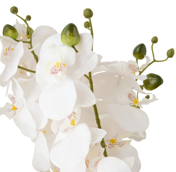 Umělá orchidej ve zlatém květináči SANAE, výška 65 cm