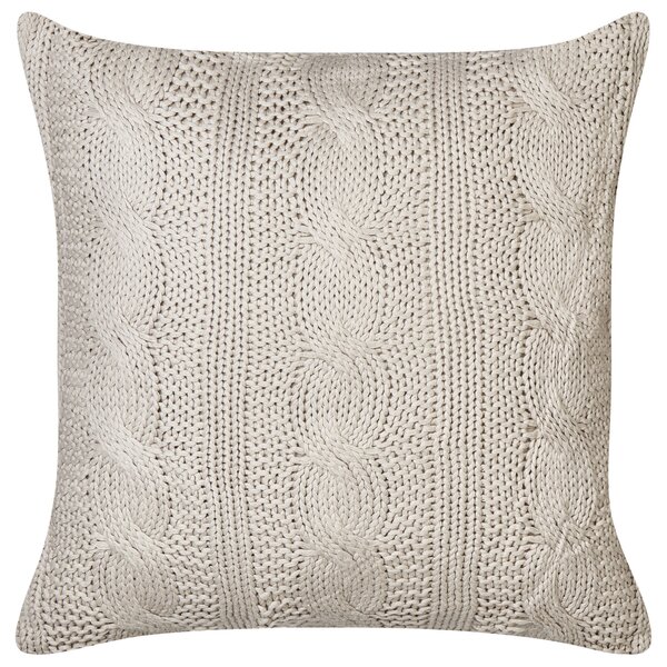 Sada 2 dekorativních polštářů CONSTYLIS Bavlna 45 x 45 cm Taupe Bez vzoru