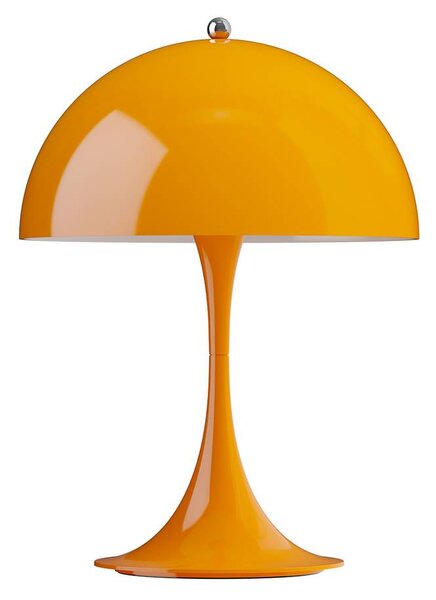 Louis Poulsen Akumulátorová lampa Panthella PORTABLE 250 oranžová IP44, stmívatelný, Žlutá / oranžová, Obývací pokoj / jídelna, Plast, Moderní