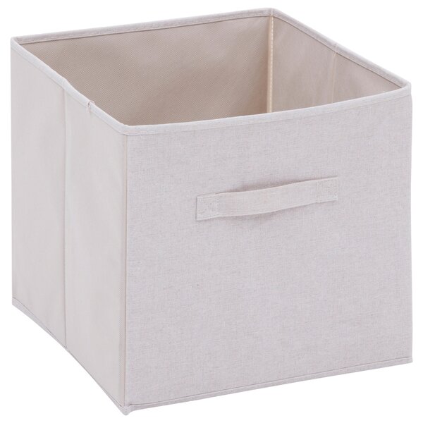 Bambusový regál TIDY se dvěma látkovými boxy, 34,7 x 33 x 77,5 cm