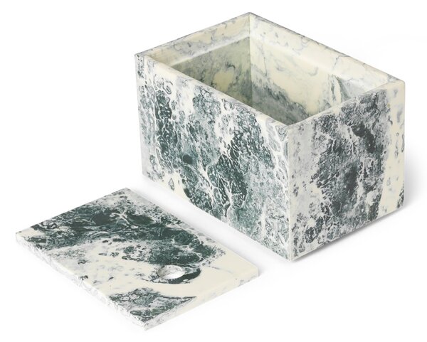Úložný box Mist Emerald Off-white 10 × 15 cm