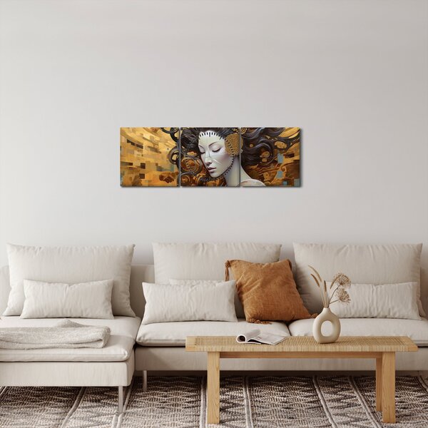 Obraz - Lehkost (s hodinami) (90x30 cm)