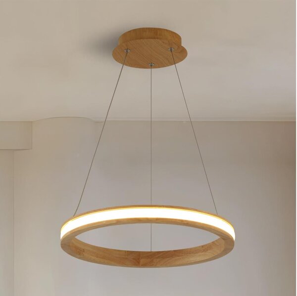 Brilagi - LED Lustr na lanku UMEA WOOD LED/30W/230V pr. 40 cm dřevo