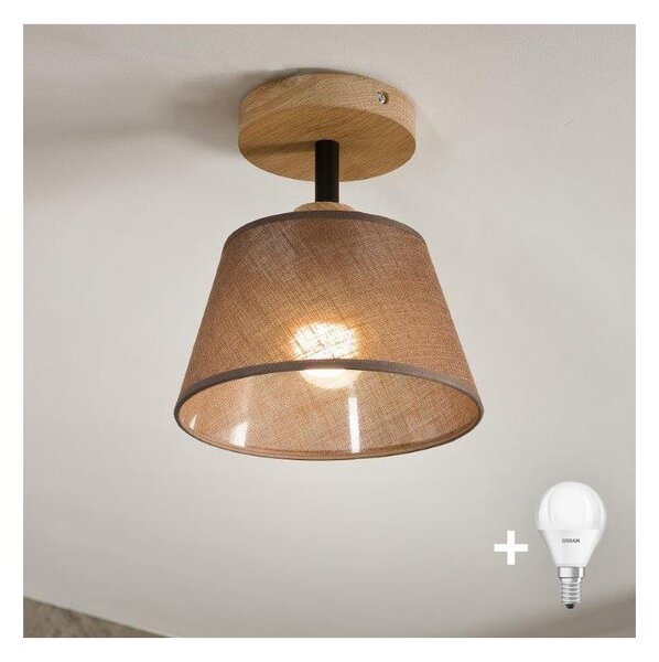 Brilagi - LED Přisazený lustr ANTHONY 1xE14/60W/230V dub/hnědá