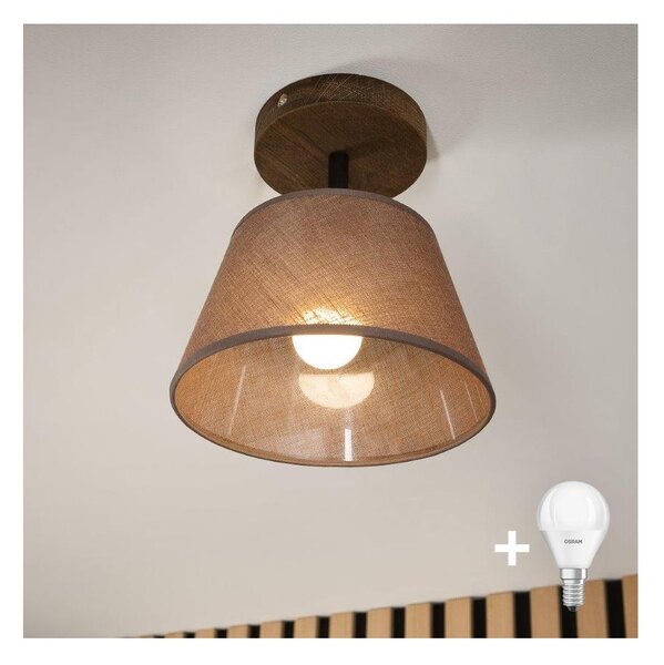 Brilagi - LED Přisazený lustr ANTHONY 1xE14/60W/230V dub ořech/hnědá