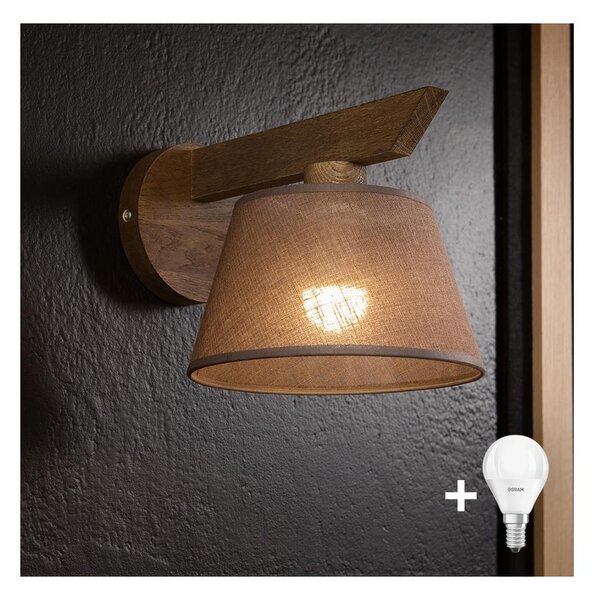 Brilagi - LED Nástěnné svítidlo ANTHONY 1xE14/40W/230V dub ořech/hnědá