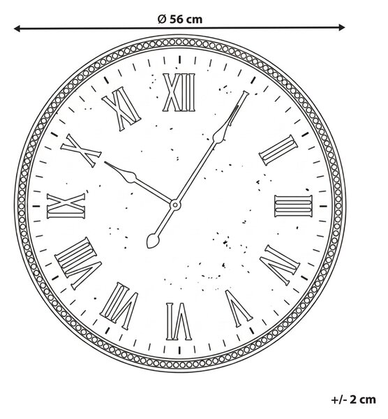 Nástěnné hodiny FROISSY 56 cm Zlatá