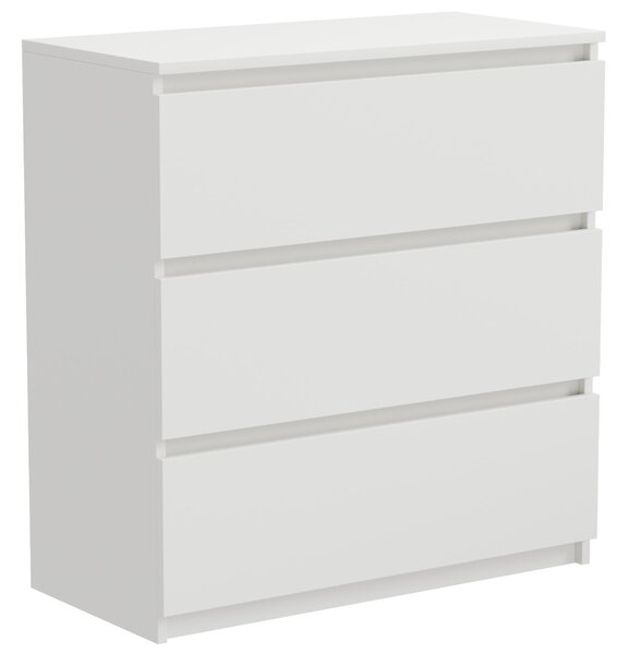 Komoda - 60x77x37 cm - bílá - se zásuvkami - prostorná - stabilní - snadná montáž
