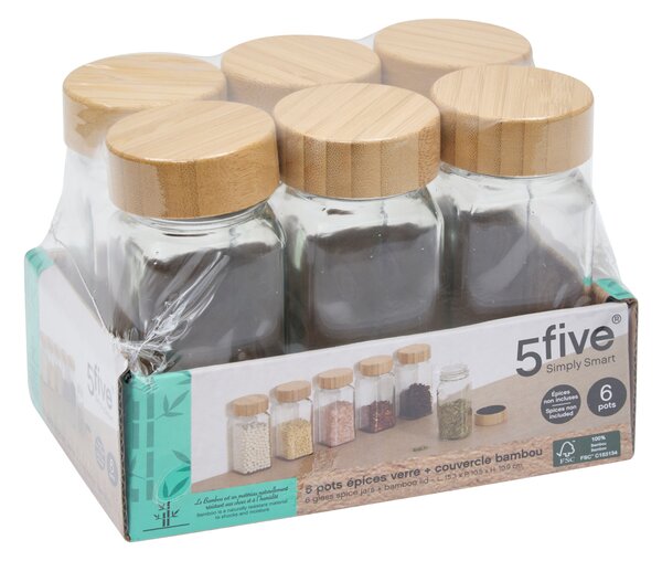 Sada nádob na koření FORMO, 6 x 120 ml