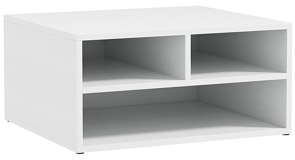 HOMCOM Bílý Organizér na Stůl s 3 Přihrádkami pro Tiskárnu 47 x 40 x 22,5 cm | Aosom