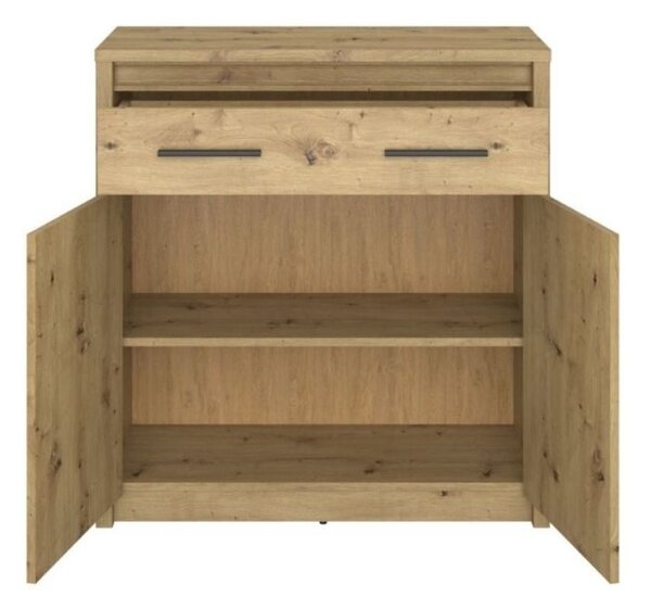 Kondela Dvoudveřová komoda se zásuvkou Airon 2D1S - dub artisan