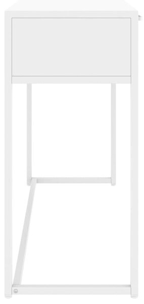 Konzolový stolek bílý 106 x 35 x 75 cm ocel 335893