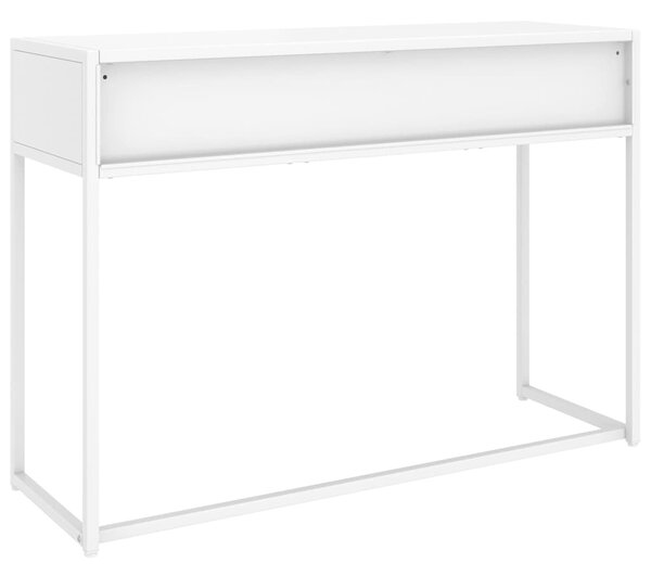 Konzolový stolek bílý 106 x 35 x 75 cm ocel 335893