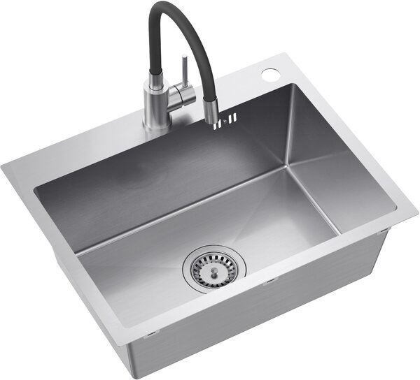 Quadron Luke dřez s baterií a příslušenstvím ocel/ocel ZH5845BS_3323503BL