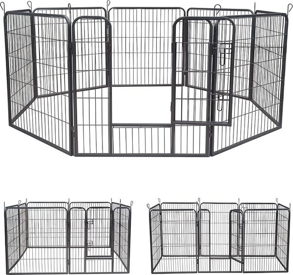 Venkovní výběh pro štěňata Melko ohrada pro štěňata plot pro psy výběh pro zvířata - 80x80 CM