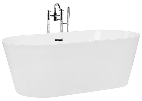 Volně stojící vířivka s LED osvětlením HAVANA 170 x 80 cm Bílá