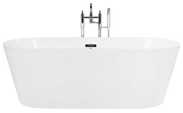 Volně stojící vířivka s LED osvětlením HAVANA 170 x 80 cm Bílá
