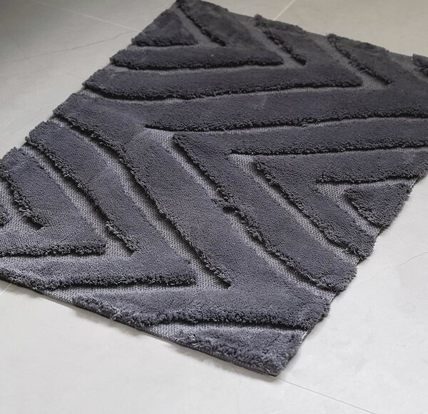 Předložka Talya tmavě šedá 40/50 cm 100% bavlna