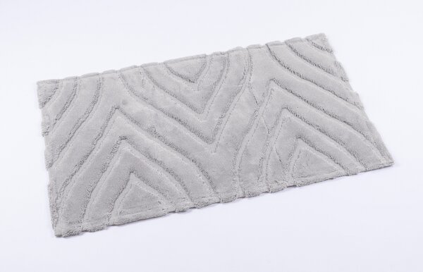 Předložka Talya světle šedá 40/50 cm 100% bavlna