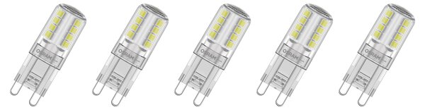 Osram Speciální LED žárovka »Base CL non-dim G9«, 5 kusů (Pin30, 2700 K, transparentní) (100409278001)