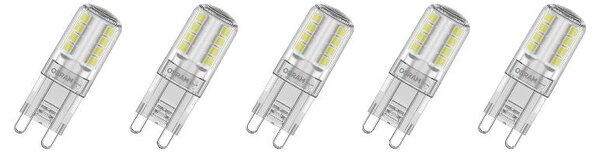 Osram Speciální LED žárovka »Base CL non-dim G9«, 5 kusů (Pin30, 2700 K, transparentní) (100409278001)