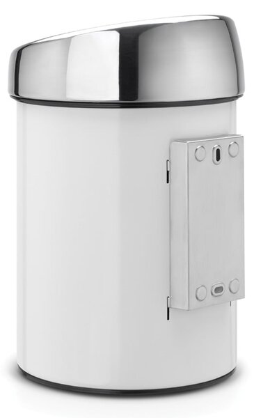 Brabantia Touch Bin odpadkový koš 3 l chrom-bílá 364488