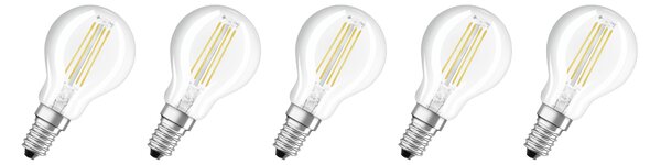 Osram LED žárovka »Base Classic«, 5 kusů (Clp40, E14, 470lm, 2700 K, transparentní) (100409233002)